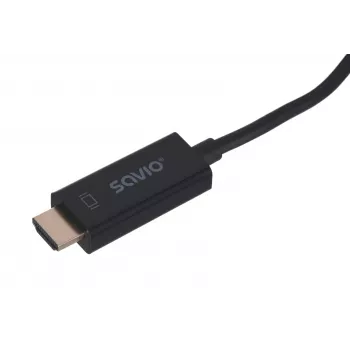 Adaptador de cable de vídeo SAVIO DisplayPort a HDMI Type A CL-56, 1,5 m, negro