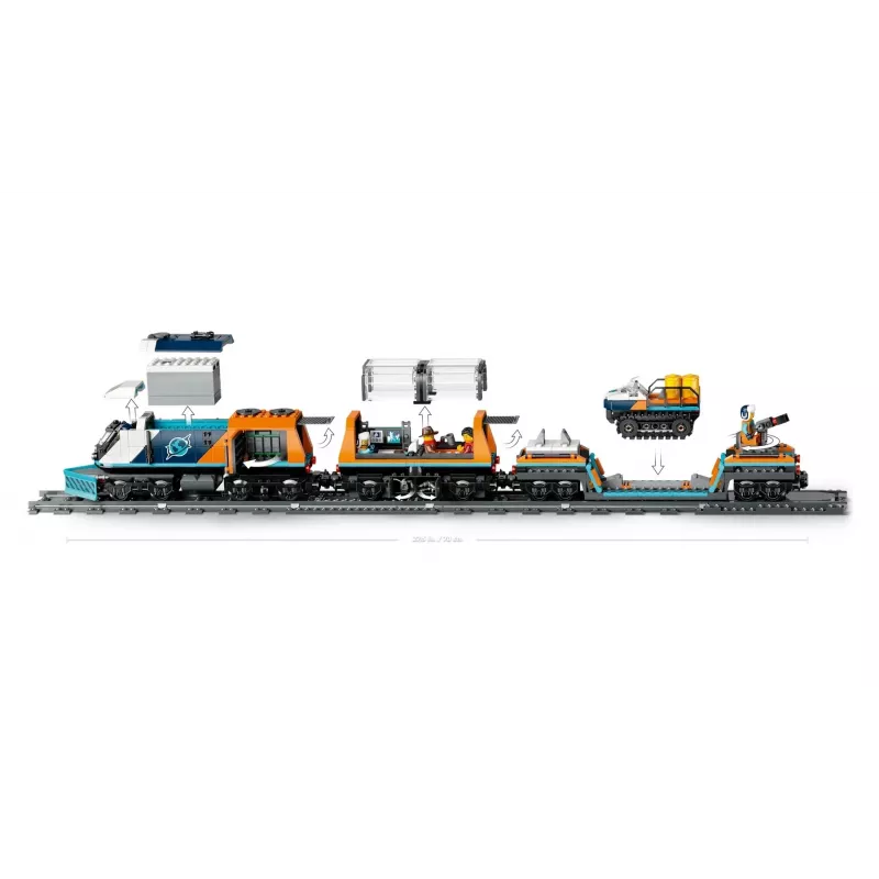 LEGO CITY 60470 Tren Polar Express ártico de exploradores