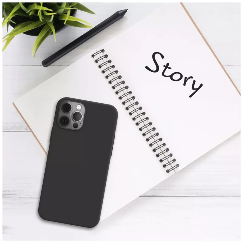 Funda trasera Fixed STORY para Xiaomi Redmi 15 4G/5G, funda protectora negra engomada
