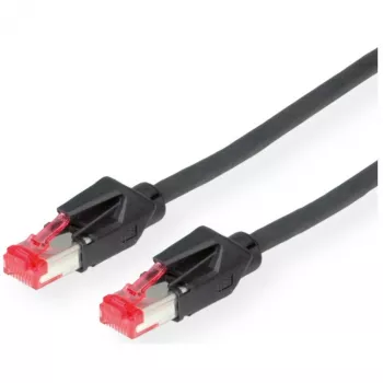 Cable de parcheo DRAKA Cat.6 (clase E) S/FTP, UC900 TM21, LSOH, negro, 3 m