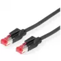 Cable de parcheo DRAKA Cat.6 (clase E) S/FTP, UC900 TM21, LSOH, negro, 3 m