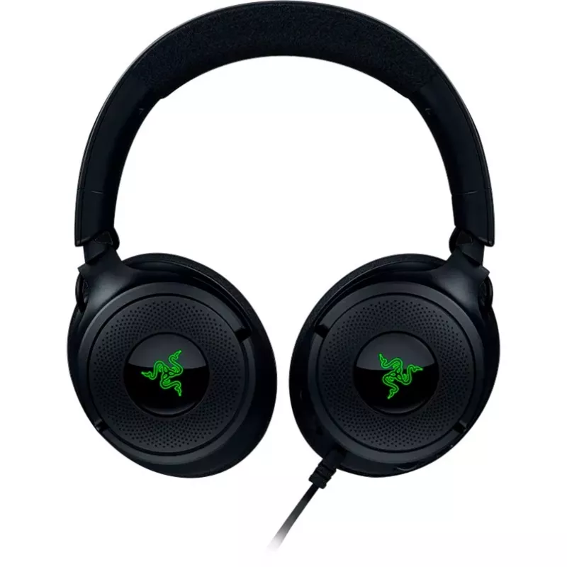 Razer Kraken V4 X - auriculares gaming para PC con cable (controladores TriForce de 40 mm, micrófono cardioide retráctil, sonido envolvente 7.1, Chroma RGB para PC, consola y teléfono)