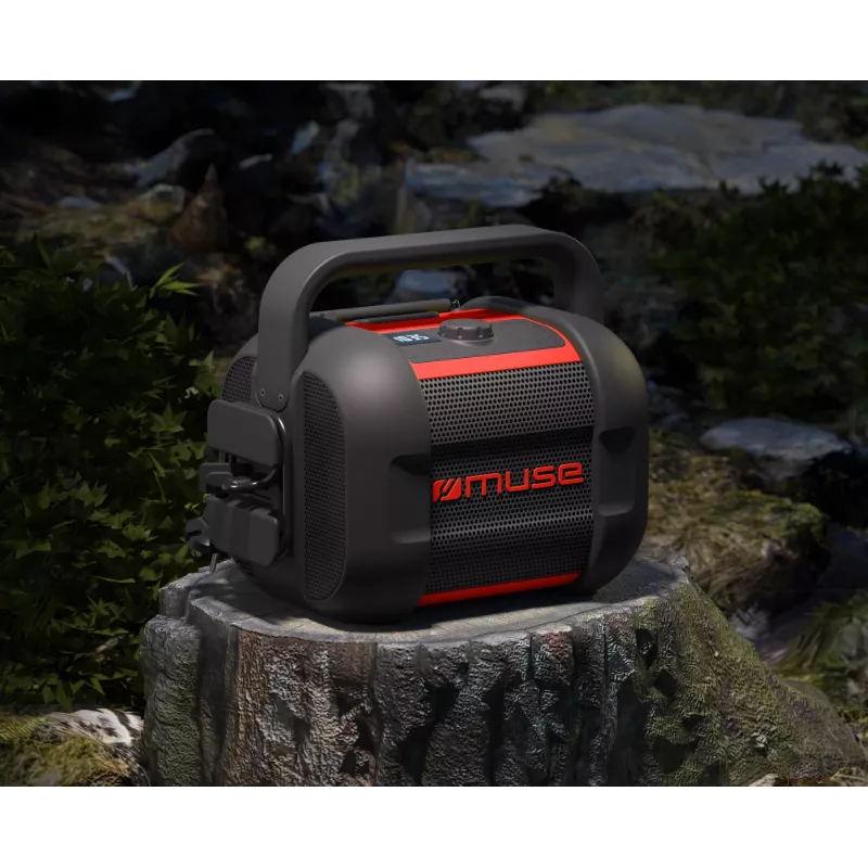 Radio Bluetooth portátil Muse M-968 BTR — 40 W, NFC, batería recargable