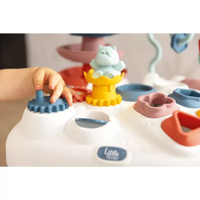 Mesa de actividades SMOBY Little mesa interactiva 140320 para niños pequeños, superficie de juego con luz y sonidos