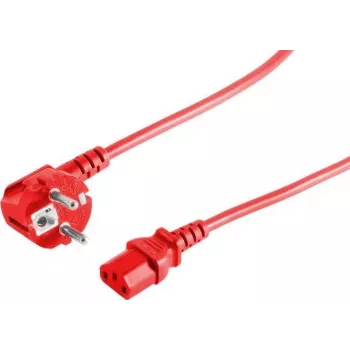 Cable de alimentación rojo S/CONN 09-05184 1,8 m CEE7/7 conector hembra C13
