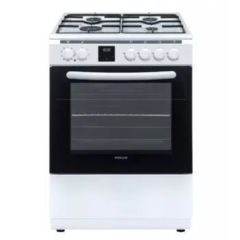 Cocina gas-eléctrica FINLUX FC-692GWNW — placa de libre instalación con quemadores de gas y horno eléctrico