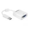 Adaptador de cable de vídeo DeLOCK 61766 0,125m VGA DisplayPort blanco