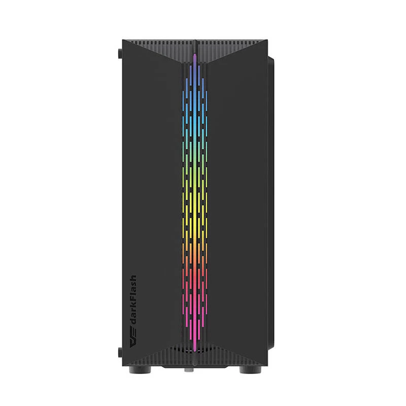 Carcasa de ordenador Darkflash DK151 LED (negra) + 3 ventiladores RGB