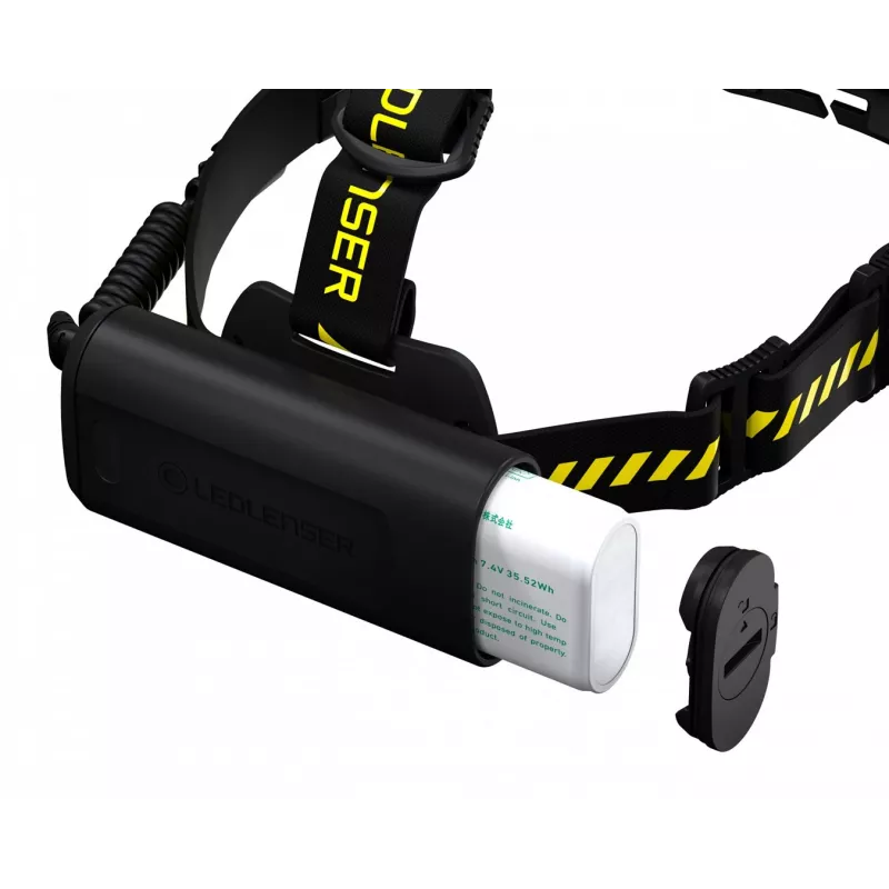 Linterna frontal Led Lenser H15R Work negra amarilla