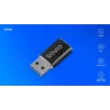 Adaptador de cable de vídeo Savio AK-81 USB Type-C USB Type-A negro