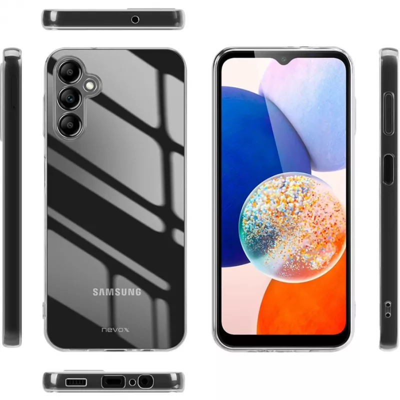 Nevox StyleShell Flex funda para Samsung Galaxy A15 5G / A15 4G, TPU, transparente