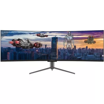 Pantalla LED LC-Power LC-M49-DQHD-120-C-Q 124,5 cm (49 pulgadas) 5120 x 1440 píxeles UltraWide Quad HD QLED Negra (LC-M49-DQHD-120-C-Q)