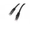 Cable de parcheo Cat.6 UTP LSZH CU 1 m negro probado Fluke