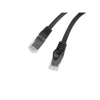 Cable de parcheo Cat.6 UTP LSZH CU 1 m negro probado Fluke