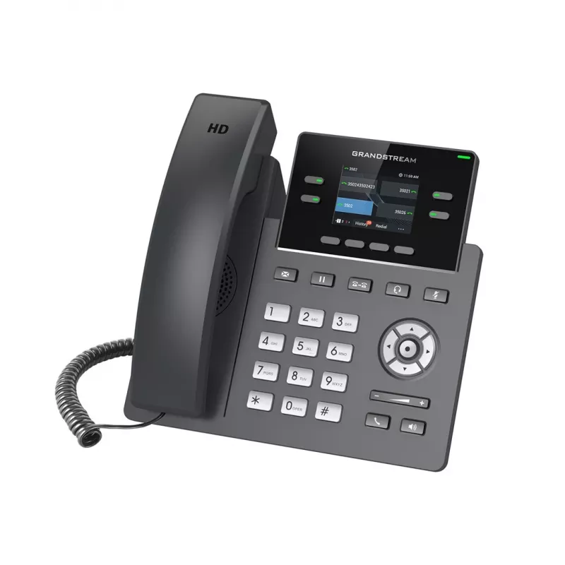 Grandstream Networks GRP2612 Teléfono IP Negro 2 líneas
