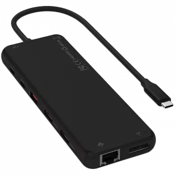 Adaptador multipuerto USB-C Satechi ST-P3D13K 13 en 1 con soporte para triple pantalla
