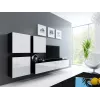 Armario Cama Square VIGO 50/50/30 negro/blanco brillo