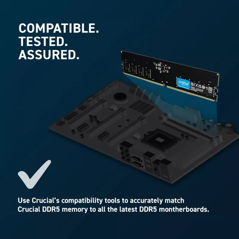 MEMORIA DIMM 64GB DDR5-4800/KIT2 CT2K32G48C40U5 CRUCIAL