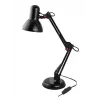 Lámpara de mesa ESPERANZA AVIOR E27 12W LED, negra, regulable en altura, brazo flexible, casquillo E27