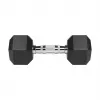 Mancuernas de hierro fundido con recubrimiento de goma REBEL ACTIVE 2x8 kg