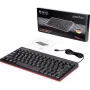 Perixx 11670 teclado USB QWERTY alemán - inglés US negro (PERIBOARD-422 DE)