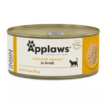 Comida húmeda para gatos Applaws Pechuga de pollo 156 g – adult, 16 % proteína, 80 % humedad, lata