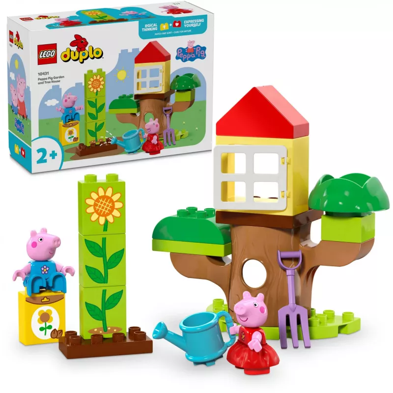 Lego 10431 Duplo Peppa Pig Jardín y casa del árbol set de juego