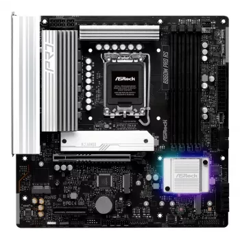 Placa base ASROCK B860M Pro RS — Intel B860, LGA 1851, micro ATX, DDR5, 4× DIMM, 2.5Gb LAN, 1×PCIe5 x16