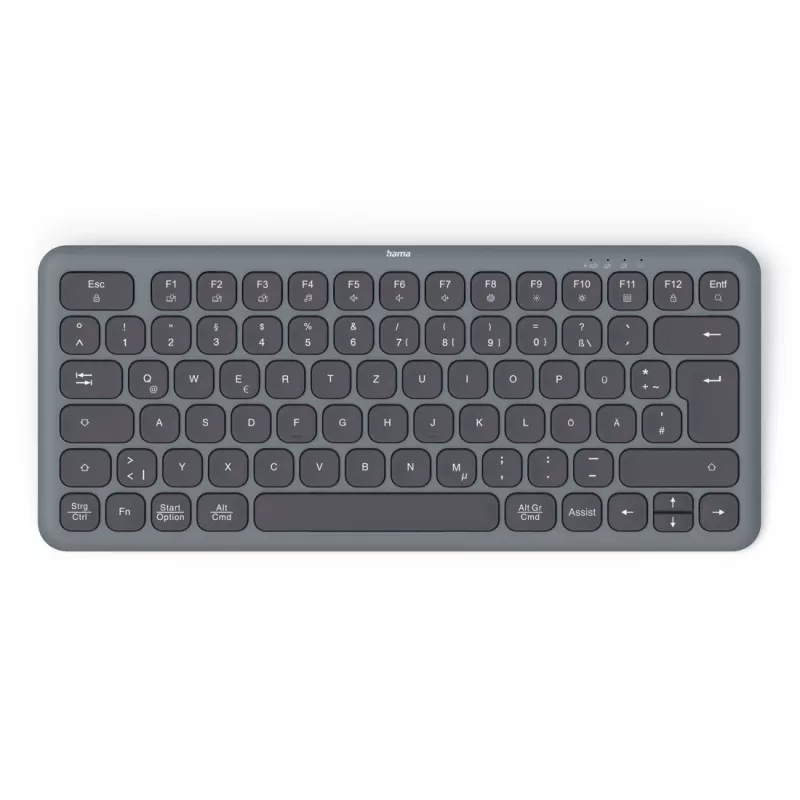 Conjunto de teclado y ratón multidispositivo negro gris