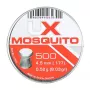 Diábolos para carabina de aire UMAREX Mosquito plano 4,5 mm, 0,52 g, 500 uds., Diabolo plano, plata