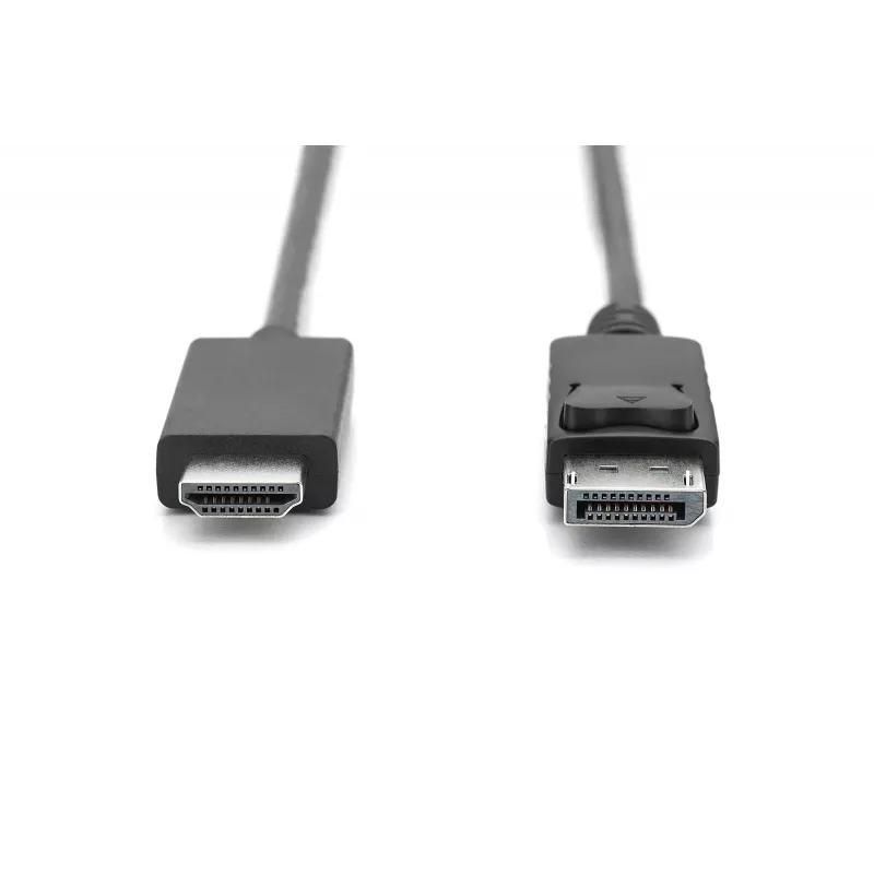 Cable adaptador DisplayPort 1.2 con bloqueo 4K 60Hz UHD Type DP/HDMI A M/M negro 2 m