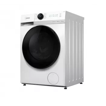 Lavadora Midea MF200W80WB/W-HR, carga frontal, 8 kg, 1400 rpm, LCD, vapor, 60 cm de ancho