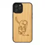 Funda protectora man and wood para iPhone 12 Pro Max — gato con pez rojo