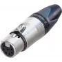 Conector hembra XLR Neutrik, recto, número de polos: 7, plateado NC7FXX 1 ud. (NC7FXX)