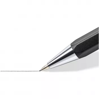 Portaminas mecánico Staedtler 778 05-9, 0,5 mm, cuerpo hexagonal, negro, mina negra