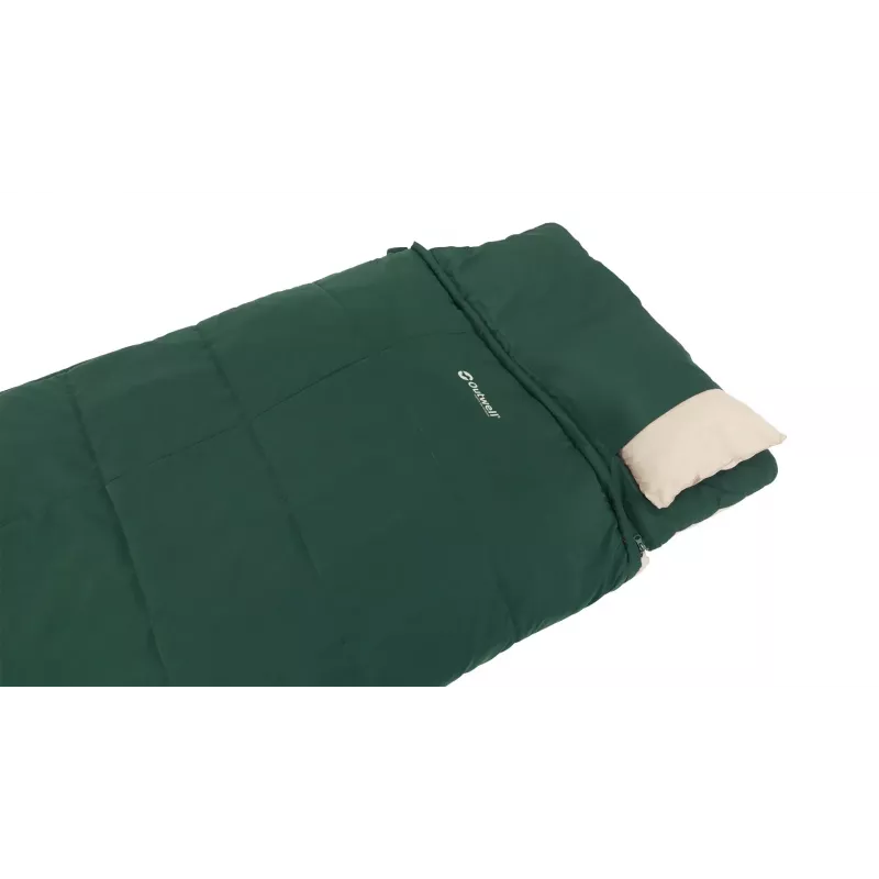 Saco de dormir Outwell Contour Prime adulto rectangular poliéster 850×2200 mm, altura máxima del usuario 190 cm, verde