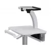 Carro para tablet Ergotron, SV10 – carro para tablet / teclado – sanitario – metal – blanco, aluminio – tamaño de pantalla: hasta 30,5 cm (hasta 12 inch)