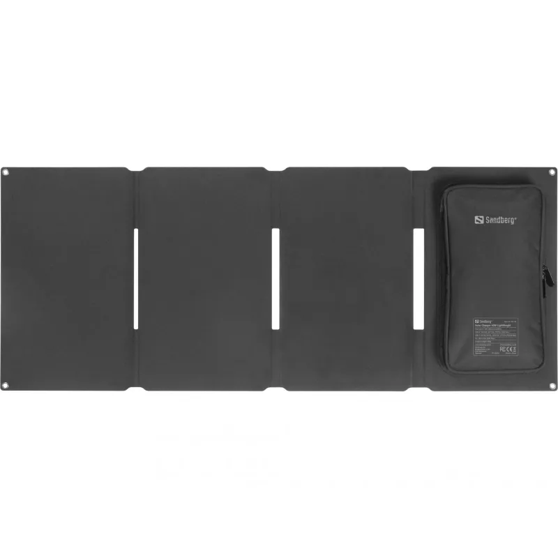 Cargador solar SANDBERG 421-20 40W ligero – panel solar portátil, salida de 40 W