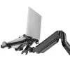 Soporte de escritorio para portátil MACLEAN MC-836 — regulable en altura, diseño ergonómico, negro, para uso horizontal del portátil (58,5×236×320 mm)