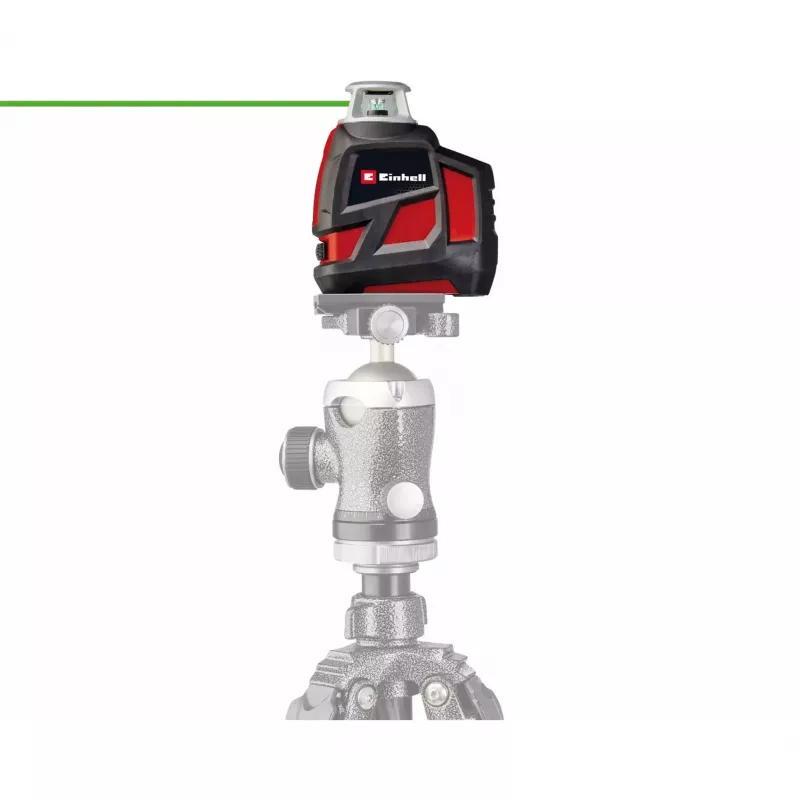 EINHELL TE-LL 360 G láser de líneas cruzadas con líneas láser verdes y rojas, negro — modelo 2270119