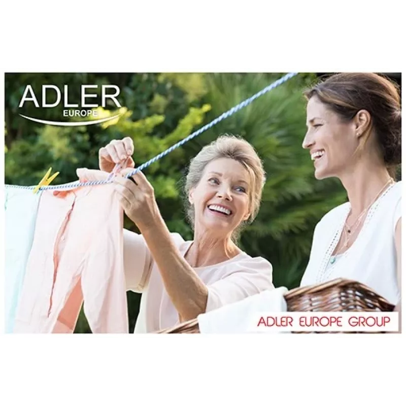 Adler AD 8051 lavadora de carga superior 3 kg con centrifugado, semiautomática, anchura 38 cm, profundidad 37 cm, blanco/azul