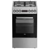 Cocina de gas y eléctrica BEKO FSM52330DX 5 quemadores 60 cm, clase de eficiencia energética A