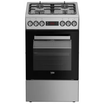 Cocina de gas y eléctrica BEKO FSM52330DX 5 quemadores 60 cm, clase de eficiencia energética A