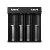 Cargador XTAR MX4 4 ranuras universal Li-Ion NiMH USB-C, negro, compatible con 4 pilas