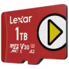 Tarjeta de memoria microSDXC Lexar 1 TB UHS‑I Class 10 U3 V30 lectura 205 MB/s escritura 140 MB/s (roja)