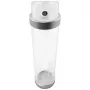 Depósito Singularity Protium 200mm acrílico mate plata - tubo de 200 mm, construcción de acrílico