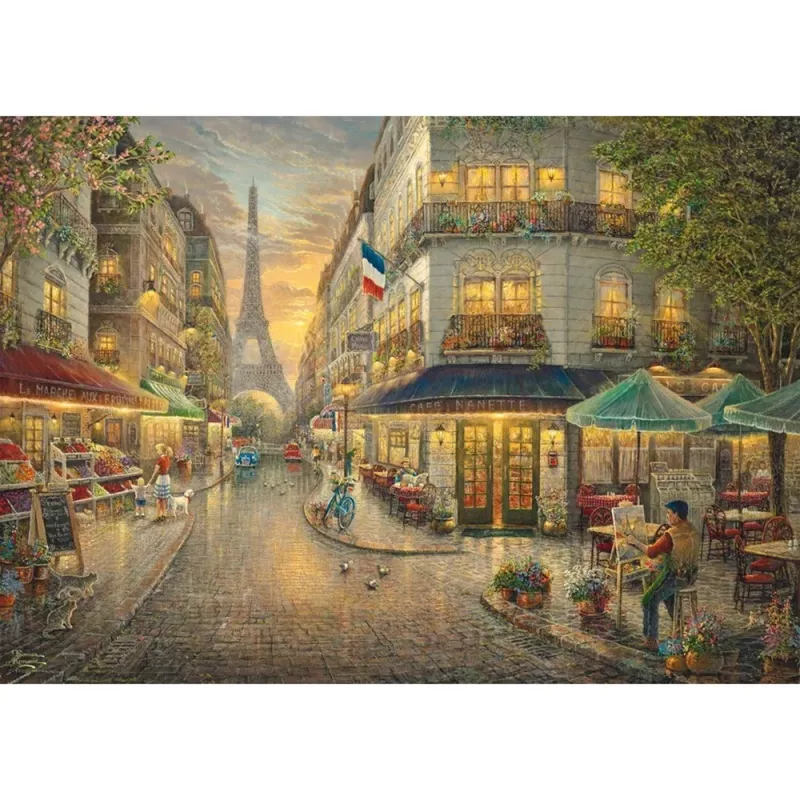 Puzzle de madera Thomas Kinkade Studios: París pintoresco (1000 piezas)