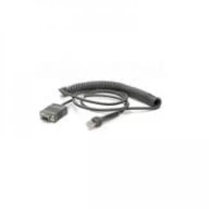 Zebra CBA-RF2-C09ZAR cable serie negro 2,8 m RS232 DB9
