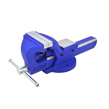 Tornillo de banco AWTools 1003456, tornillo de banco industrial fijo, 6 pulgadas (150 mm) de ancho de mordaza