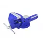 Tornillo de banco AWTools 1003456, tornillo de banco industrial fijo, 6 pulgadas (150 mm) de ancho de mordaza